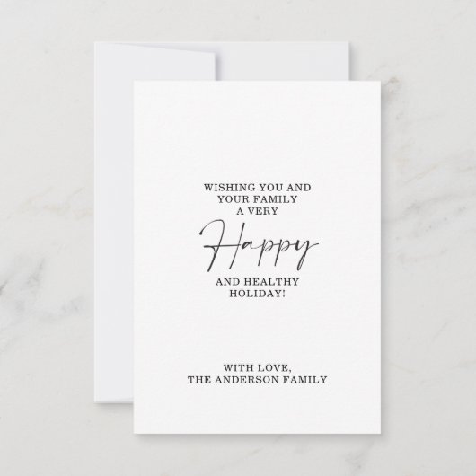 Snel ledige kerstfotokaarten bedankkaart (Achterkant)