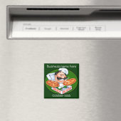 Snel leverende pizzachef magneet (Insitu (Vaatwasser))