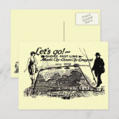 Snel lijnrolleys 1910  Briefkaart (Voorkant / Achterkant)