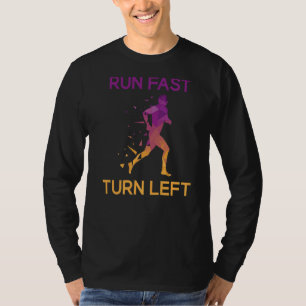 Snel linkse track uitvoeren met hoogste Motivatie T-shirt