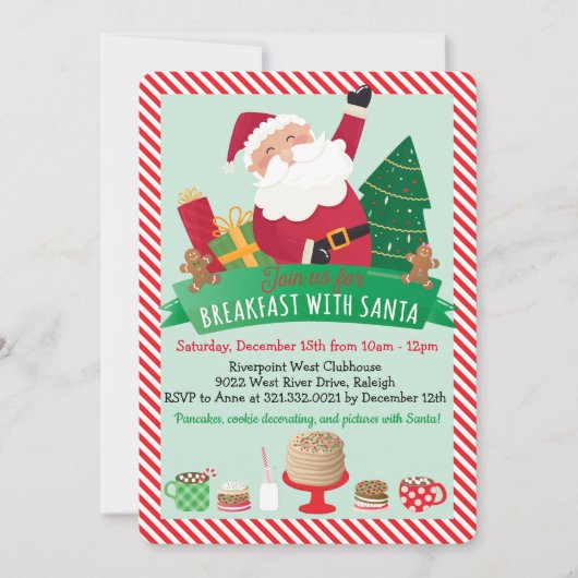 Snel met de kerstman kaart (Voorkant)