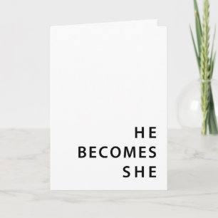 snel na de genderverandering kaart