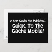 Snel, naar de Mobiele Cache! Briefkaart (Voorkant / Achterkant)