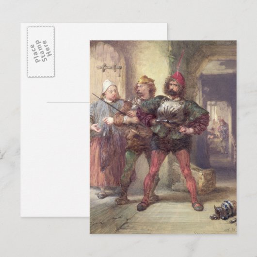 Snel, Nym en Bardolph Briefkaart (Voorkant / Achterkant)