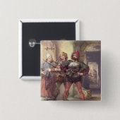 Snel, Nym en Bardolph Vierkante Button 5,1 Cm (Voorkant /achterkant)