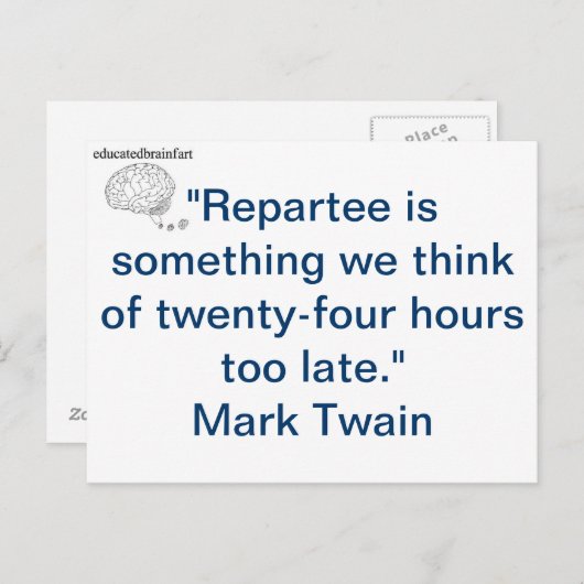 Snel object briefkaart (Voorkant / Achterkant)