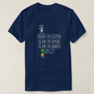 Snel om Langzaam te luisteren om NAVY te spreken T-shirt