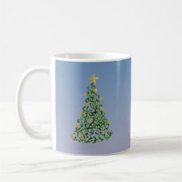 Snel ontwerp met kerstboom koffiemok