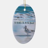 Snel op de Shore Keramisch Ornament (Rechts)