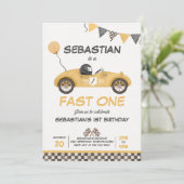 Snel op één dag geel rijzenkrantsoen kaart (Staand voorkant)