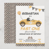 Snel op één dag geel rijzenkrantsoen kaart (Voorkant / Achterkant)