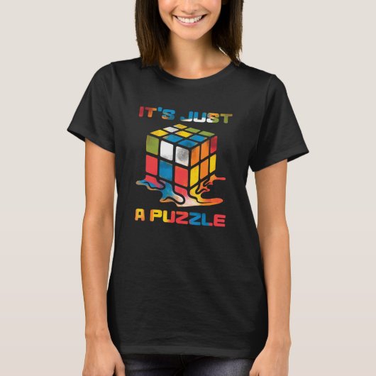 Snel oplossen Puzzel Meester Snel Cubing Speedcube T-shirt (Voorkant)
