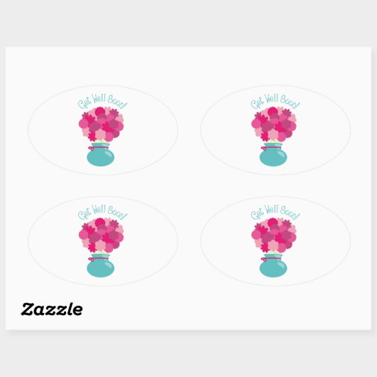 Snel! Ovale Sticker (Vel)