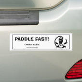 SNEL PADDEN!  IK HOOR EEN BANJO BUMPERSTICKER (Op auto)