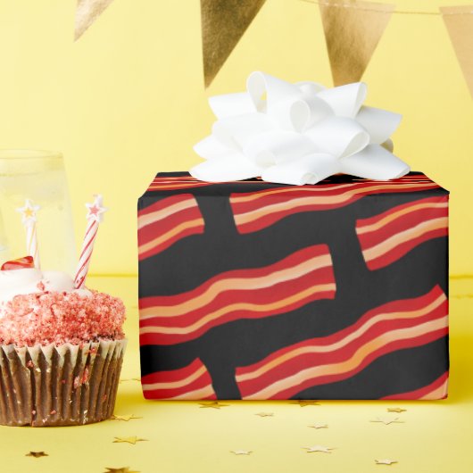 Snel patroon met Bacon Strips Cadeaupapier (Verjaardagsfeest)