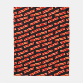 Snel patroon met Bacon Strips Fleece Deken