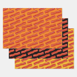 Snel patroon met Bacon Strips Inpakpapier Vel