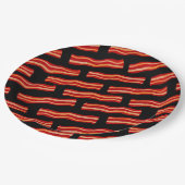 Snel patroon met Bacon Strips Papieren Bordje (Gekanteld)