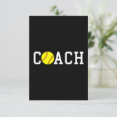 Snel-pitch Softball Gift Ideaal afdrukken Bedankkaart (Staand voorkant)