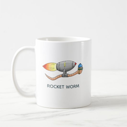 Snel Raket Worm Koffiemok (Links)