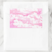 Snel Roos wolken Rechthoekige Sticker (Tas)