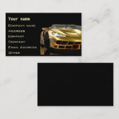 Snel snelle mechanische auto-zwart visitekaartje (Voorkant / Achterkant)