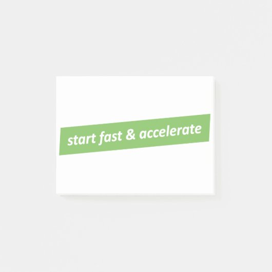 Snel starten en versnellen post-it® notes (Voorkant)