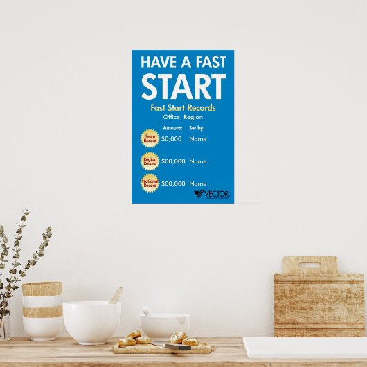 Snel starten poster (Keuken)