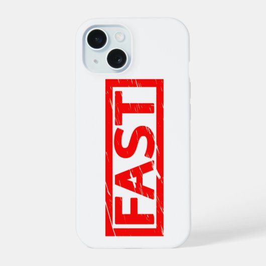 Snel stempel iPhone 15 case (Achterkant)