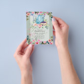 Snel tea Party Baby Shower-uitnodigingen Flyer (Hand)