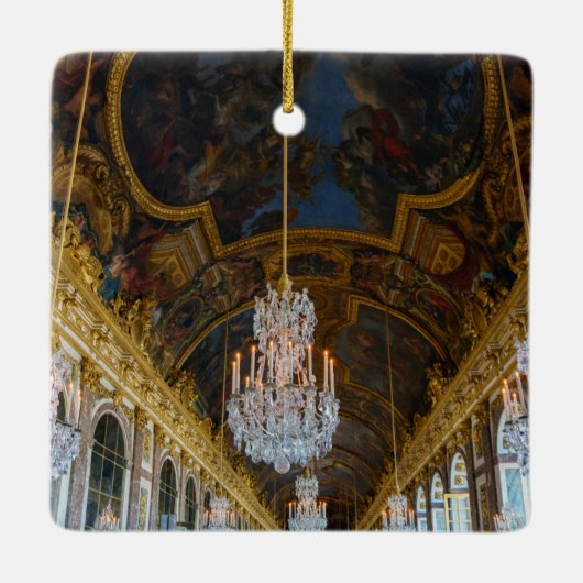 Snel van het Chateau de Versailles Keramisch Ornament (Achterkant)