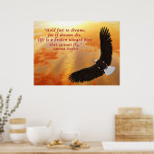 Snel vasthouden aan dromen poster (Keuken)