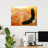 Snel vasthouden aan dromen poster (Thuiskantoor)