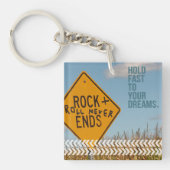 Snel vasthouden aan dromen sleutelhanger (voorkant)