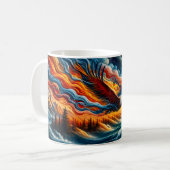 Snel verder dan de Eagle Fantasy Art limieten Koffiemok (Voorkant links)
