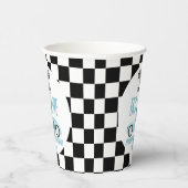 Snel & Vijf Blauwe Race Auto 5e Verjaardagsfeestje Papieren Bekers (Rechts)