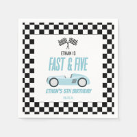 Snel & Vijf Blauwe Race Auto 5e Verjaardagsfeestje