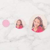 Snel & Vijf Roze Race Auto 5e Verjaardagsfeestje Confetti (Achterkanten)