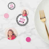 Snel & Vijf Roze Race Auto 5e Verjaardagsfeestje Confetti (Groep)