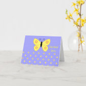 Snel vlindervliegers Kaarten (Gele Bloem)