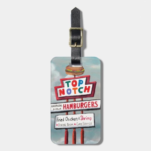 Snel voedsel bagagelabel (Voorkant verticaal)