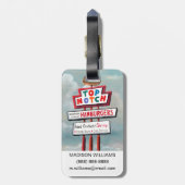 Snel voedsel bagagelabel (Achterkant verticaal)