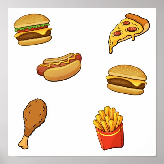 Snel voedsel collectie poster (Voorkant)