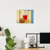 Snel voedsel poster (Thuiskantoor)