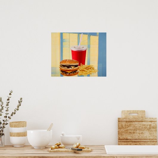 Snel voedsel poster (Keuken)