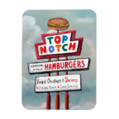 Snel voedsel tekenen magneet (Verticaal)