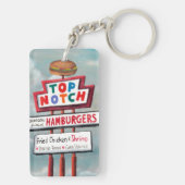 Snel voedsel tekenen sleutelhanger (achterkant)