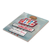 Snel voedsel tekenen tegeltje (Zijkant)