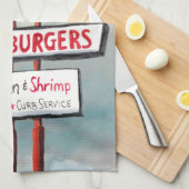 Snel voedsel tekenen theedoek (Quarter Fold)