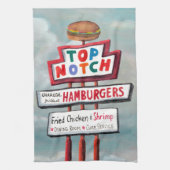 Snel voedsel tekenen theedoek (Verticaal)